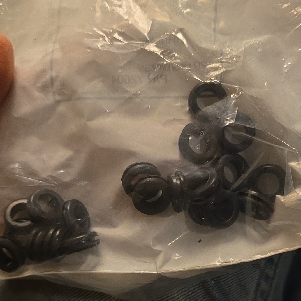 Source Unknown Black Rubber Grommets